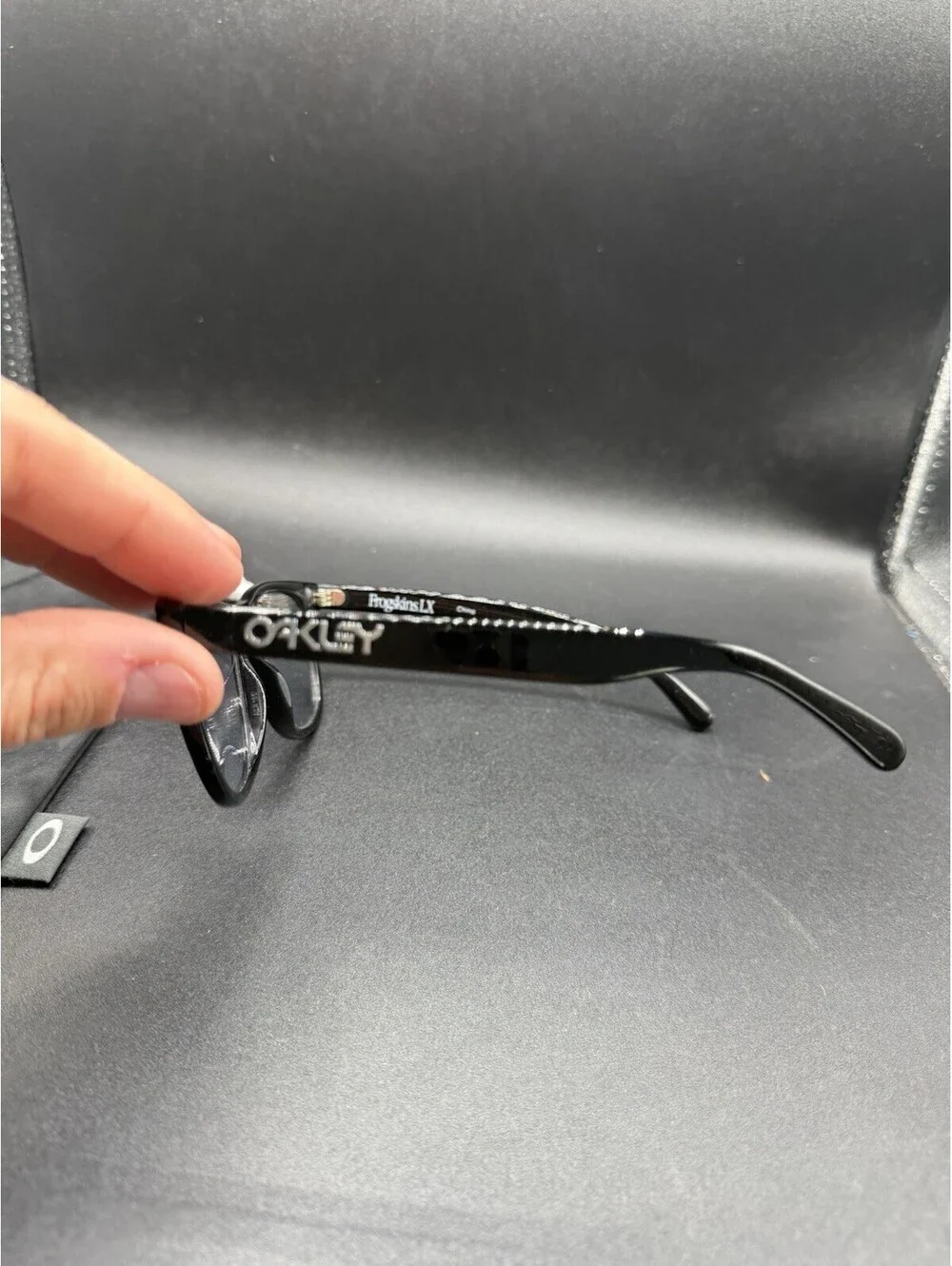 Oakley Frogskin LX Polished Black/Clear Lenses OO2043-01